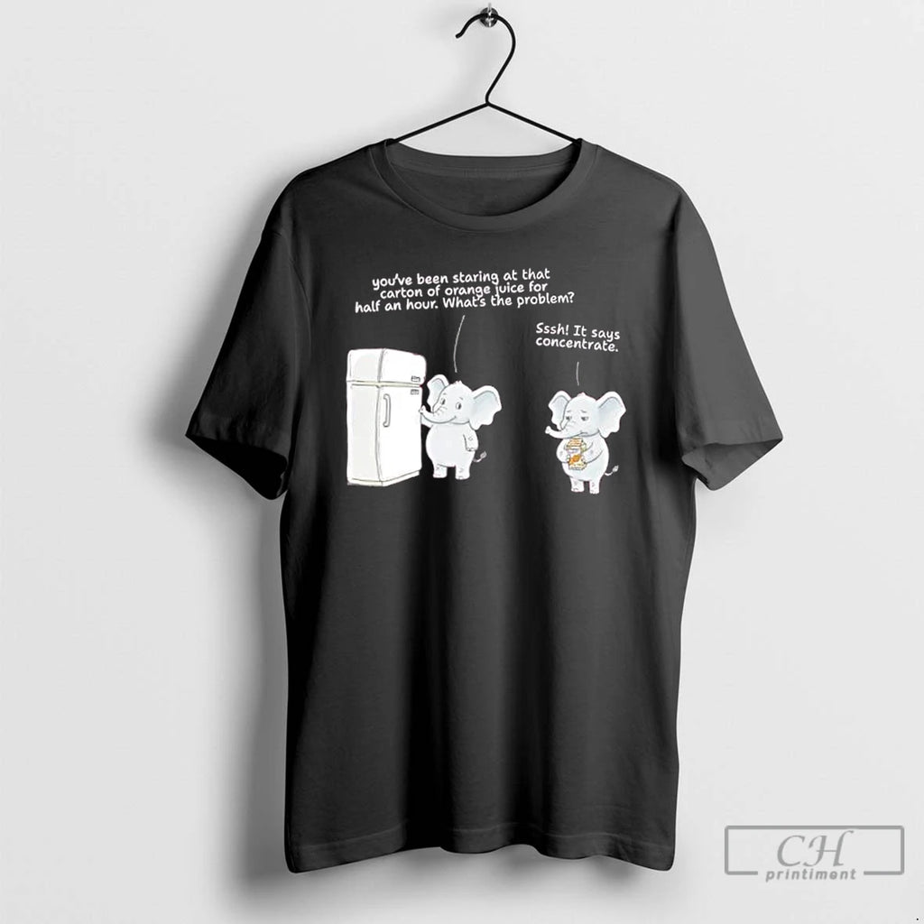 Classic Elephant Concentrate Funny Juice Pun T-Shirts, Hoodie, Sweatshirt | PopFlextees.com