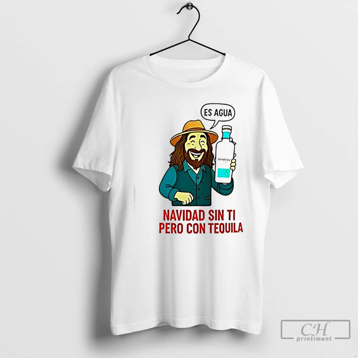 Classic Es Agua Navidad Sin Ti Pero Con Tequila Casamigos Blanco Tequila T Shirts Sweater Hoodie, Sweatshirt