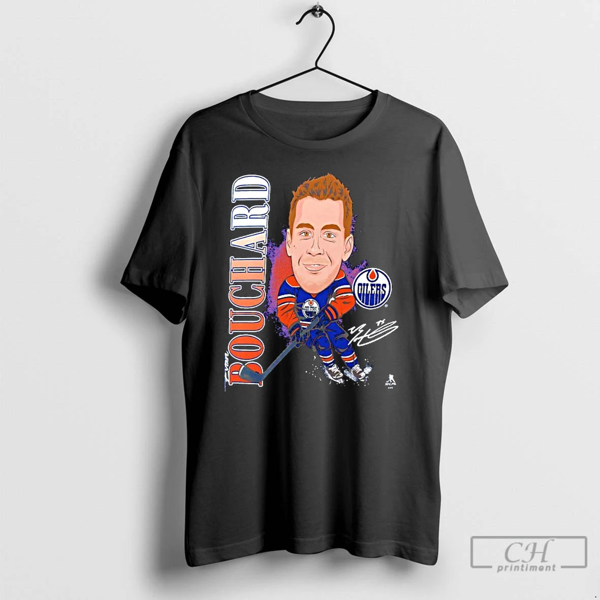Classic Evan Bouchard Edmonton Oilers Player Action Signature T-Shirts, Hoodie, Sweatshirt | PopFlextees.com