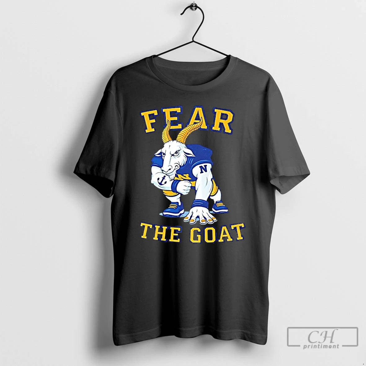 Classic Fear The Goat Navy Midshipmen Football Mascot T-Shirts, Hoodie, Sweatshirt | PopFlextees.com