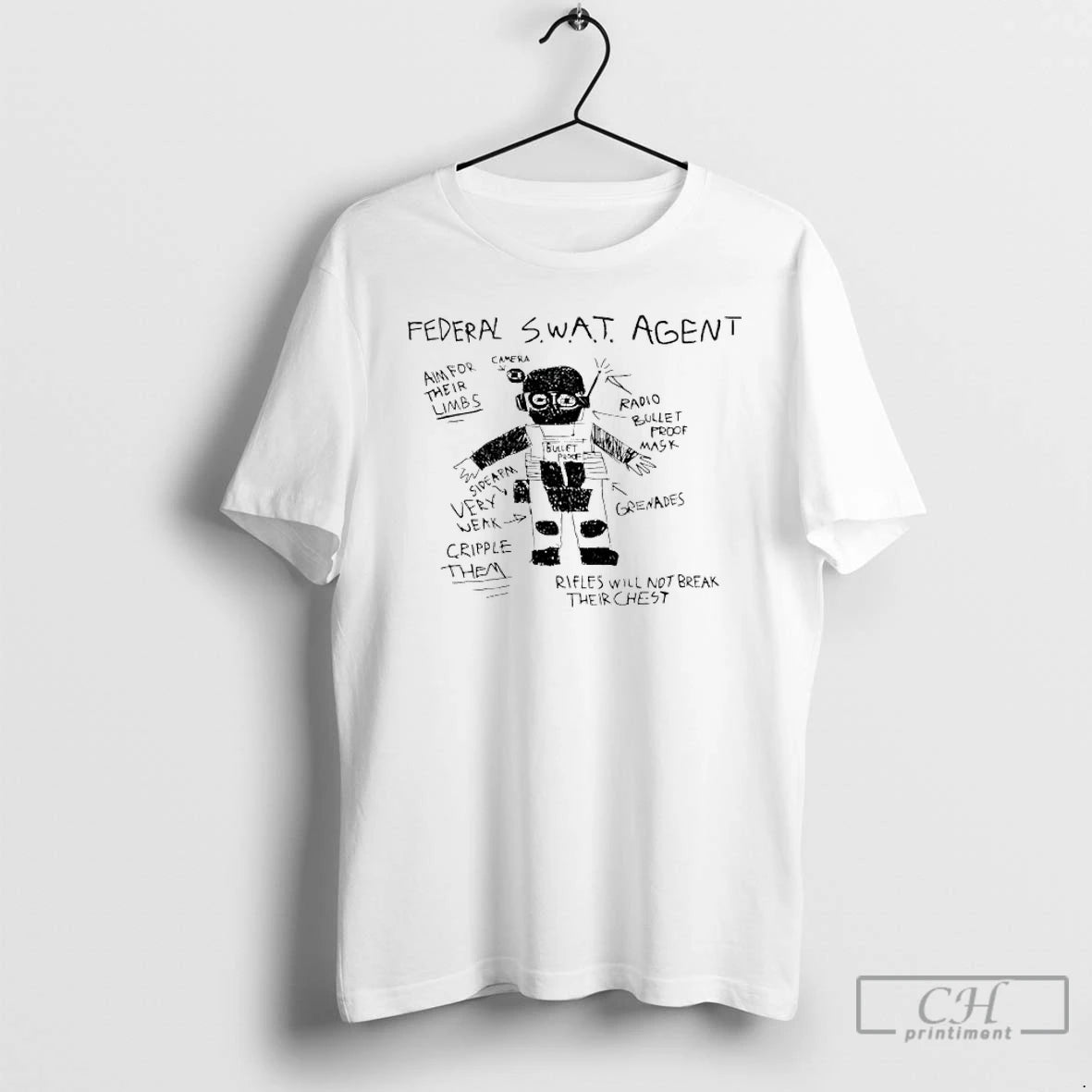 Classic Federal Swat Agent Aim For Their Limbs T-Shirts, Hoodie, Sweatshirt | PopFlextees.com