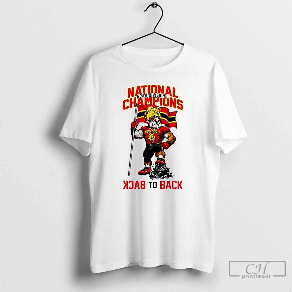 Classic Ferris State Bulldogs Ncaa Division Ii Champions 2025 T-Shirts, Hoodie, Sweatshirt | PopFlextees.com