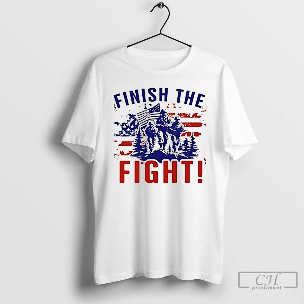 Classic Finish The Fight America Flag T-Shirts, Hoodie, Sweatshirt | PopFlextees.com