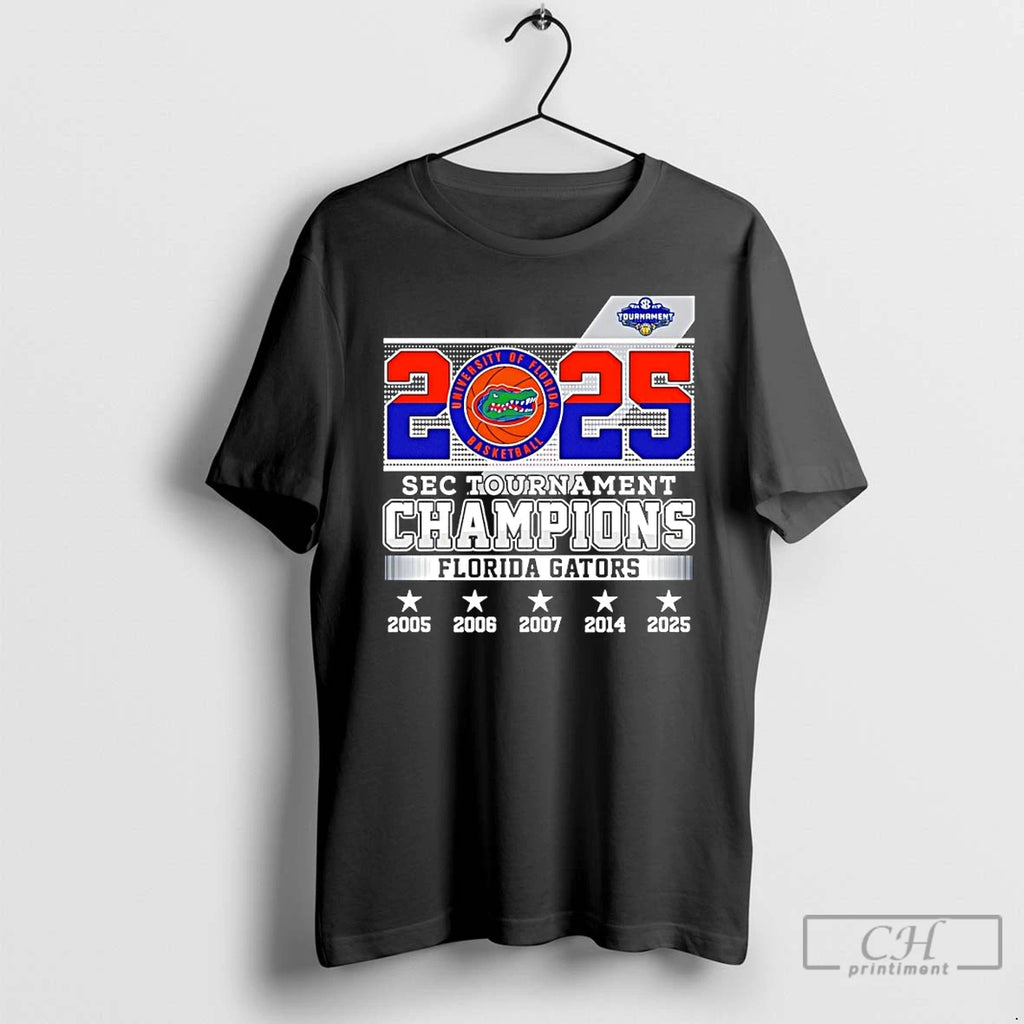 Classic Florida Gators 2025 Sec Tournament Champions 5 Time T-Shirts, Hoodie, Sweatshirt | PopFlextees.com