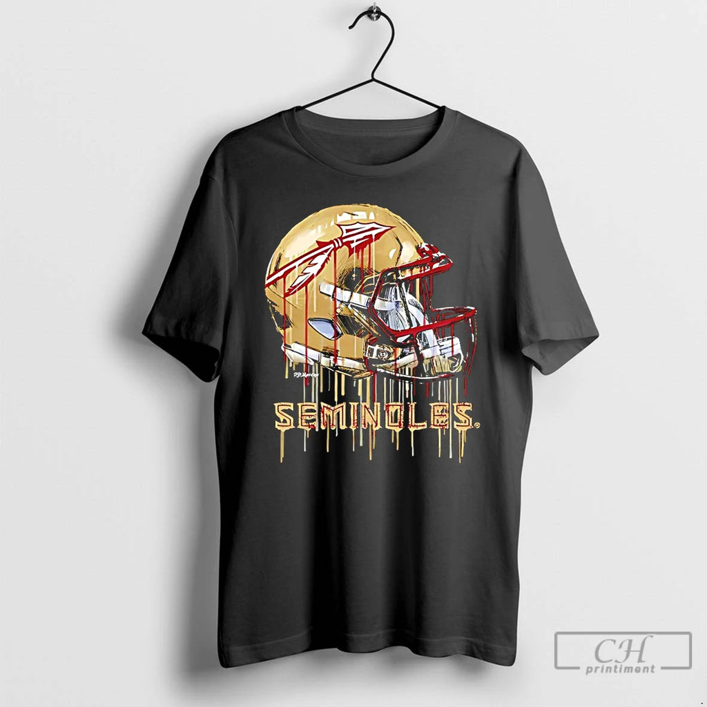 Classic Florida State Seminoles Vive La Fete Dripping Football Helmet T-Shirts, Hoodie, Sweatshirt | PopFlextees.com
