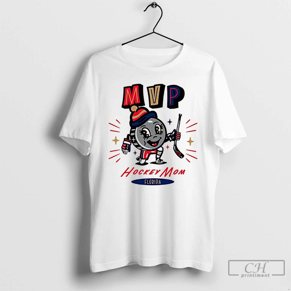 Classic Florida Hockey Mom Mvp 2025 Cartoon T-Shirts, Hoodie, Sweatshirt | PopFlextees.com