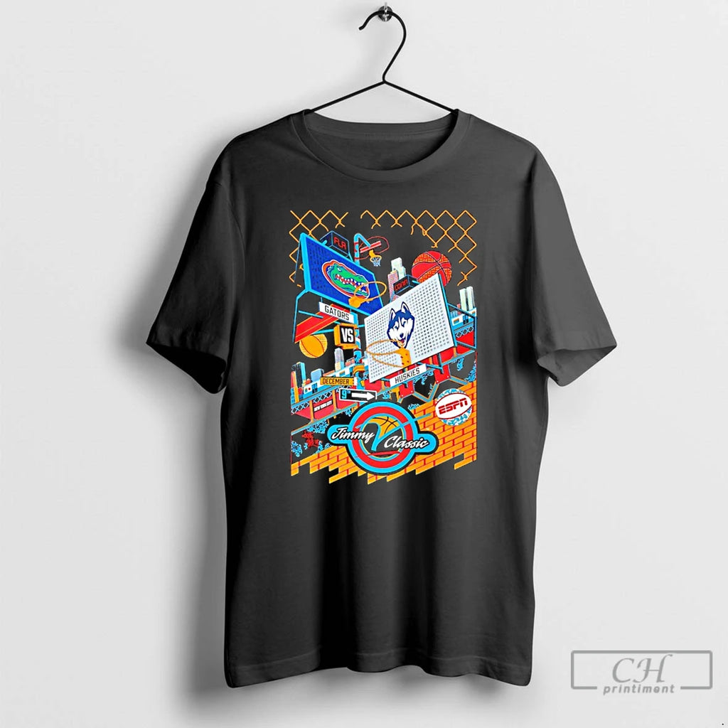 Classic Florida Vs Uconn Jimmy V Classic Espn College Basketball 2025 T-Shirts, Hoodie, Sweatshirt | PopFlextees.com