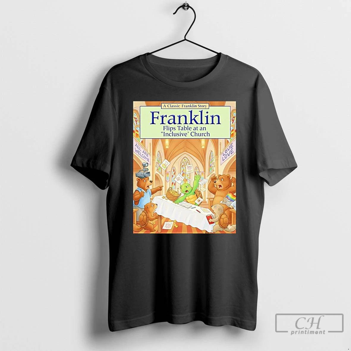 Classic Franklin Flips Table At An Inclusive Church T-Shirts, Hoodie, Sweatshirt | PopFlextees.com