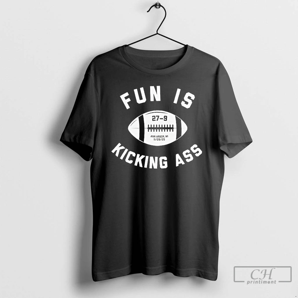 Classic Fun Is Kicking Ass Nov 29th 2025 Ann Arbor Mi T-Shirts, Hoodie, Sweatshirt | PopFlextees.com