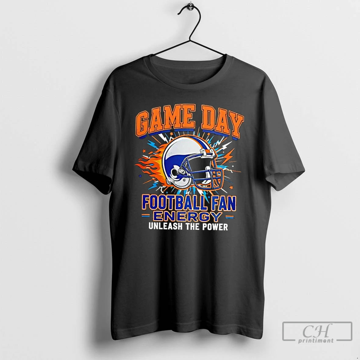 Classic Game Day Football Fan Energy Bold Sports Graphic T-Shirts, Hoodie, Sweatshirt | PopFlextees.com