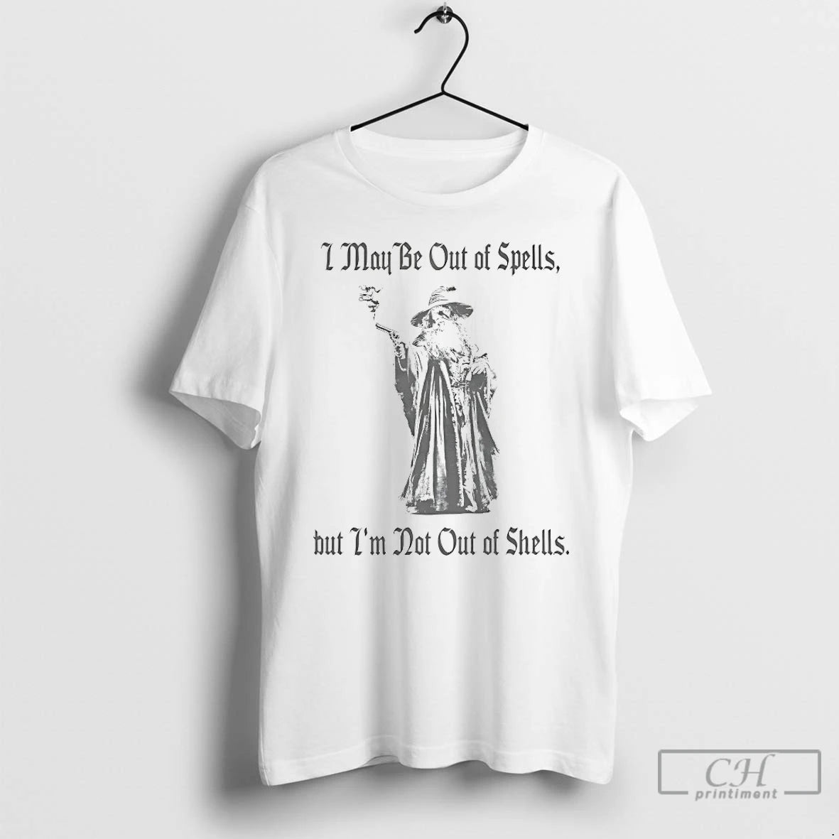Classic Gandalf I May Be Out Of Spells But Im Not Out Of Shells T-Shirts, Hoodie, Sweatshirt | PopFlextees.com