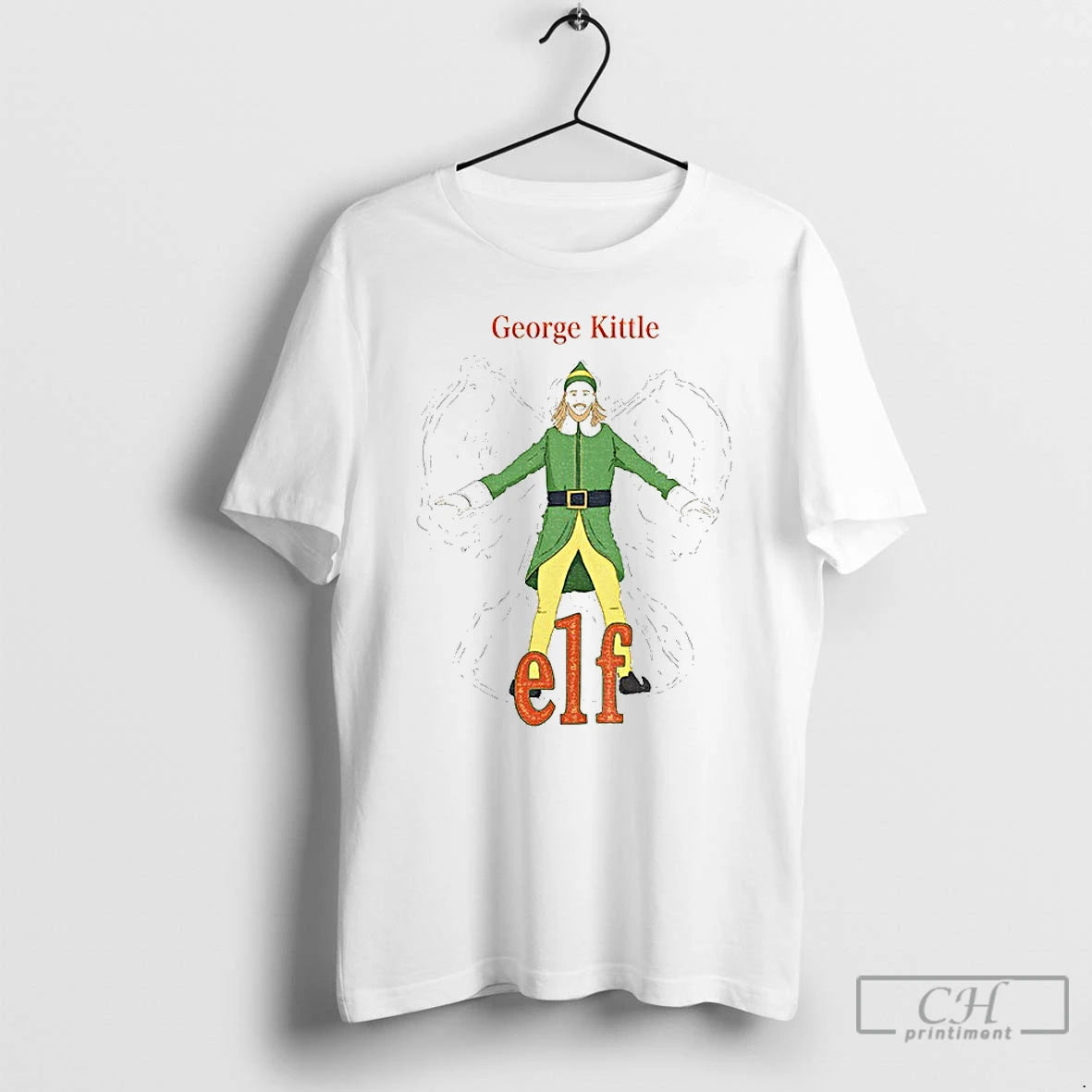 Classic George Kittle Buddy The Elf Merry Christmas T-Shirts, Hoodie, Sweatshirt | PopFlextees.com