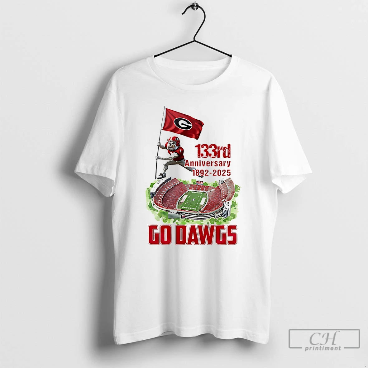Classic Georgia Bulldogs 133rd Anniversary 1892 2025 Go Dawgs Mascot T-Shirts, Hoodie, Sweatshirt | PopFlextees.com