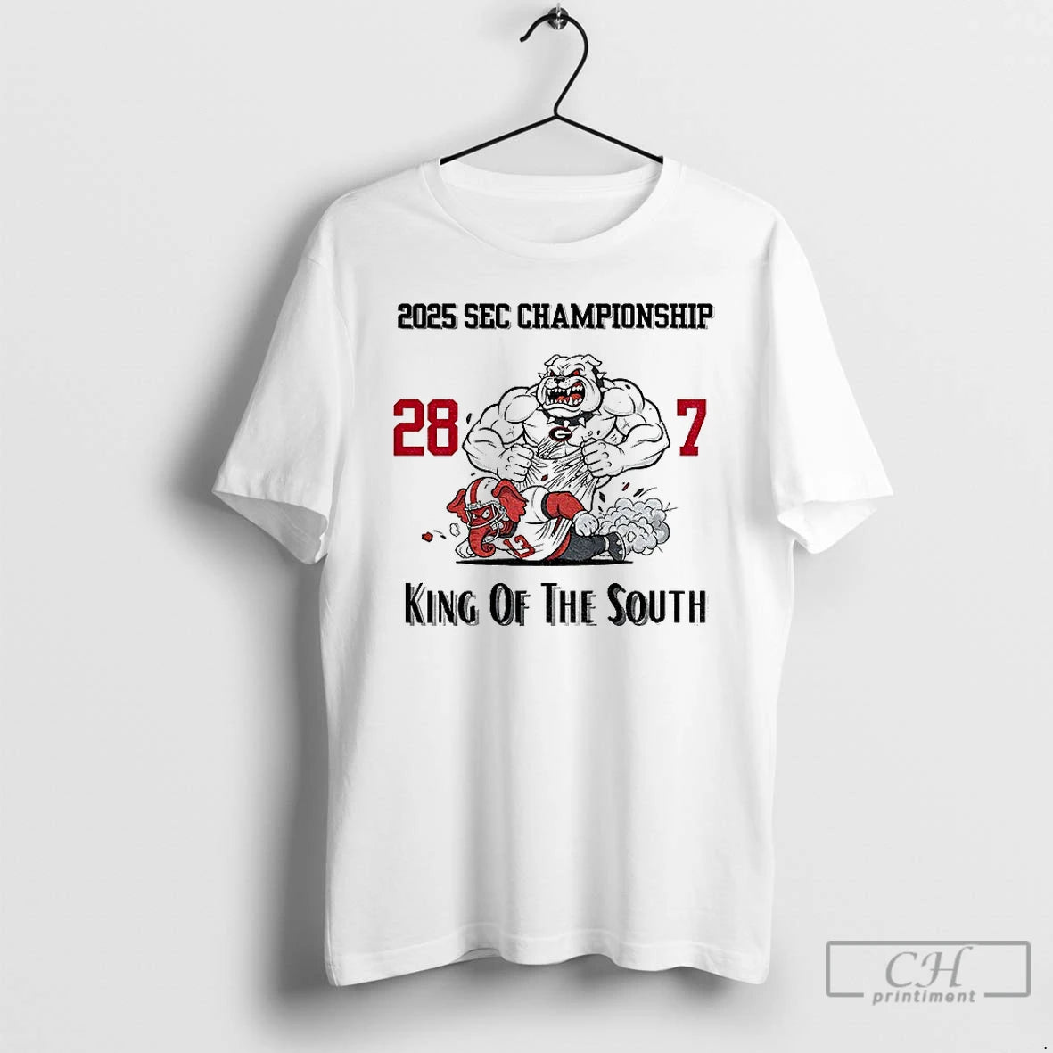 Classic Georgia Bulldogs 2025 Sec Championship King Of The South 28 7 T Shirts Sweater Hoodie, Sweatshirt | PopFlextees.com