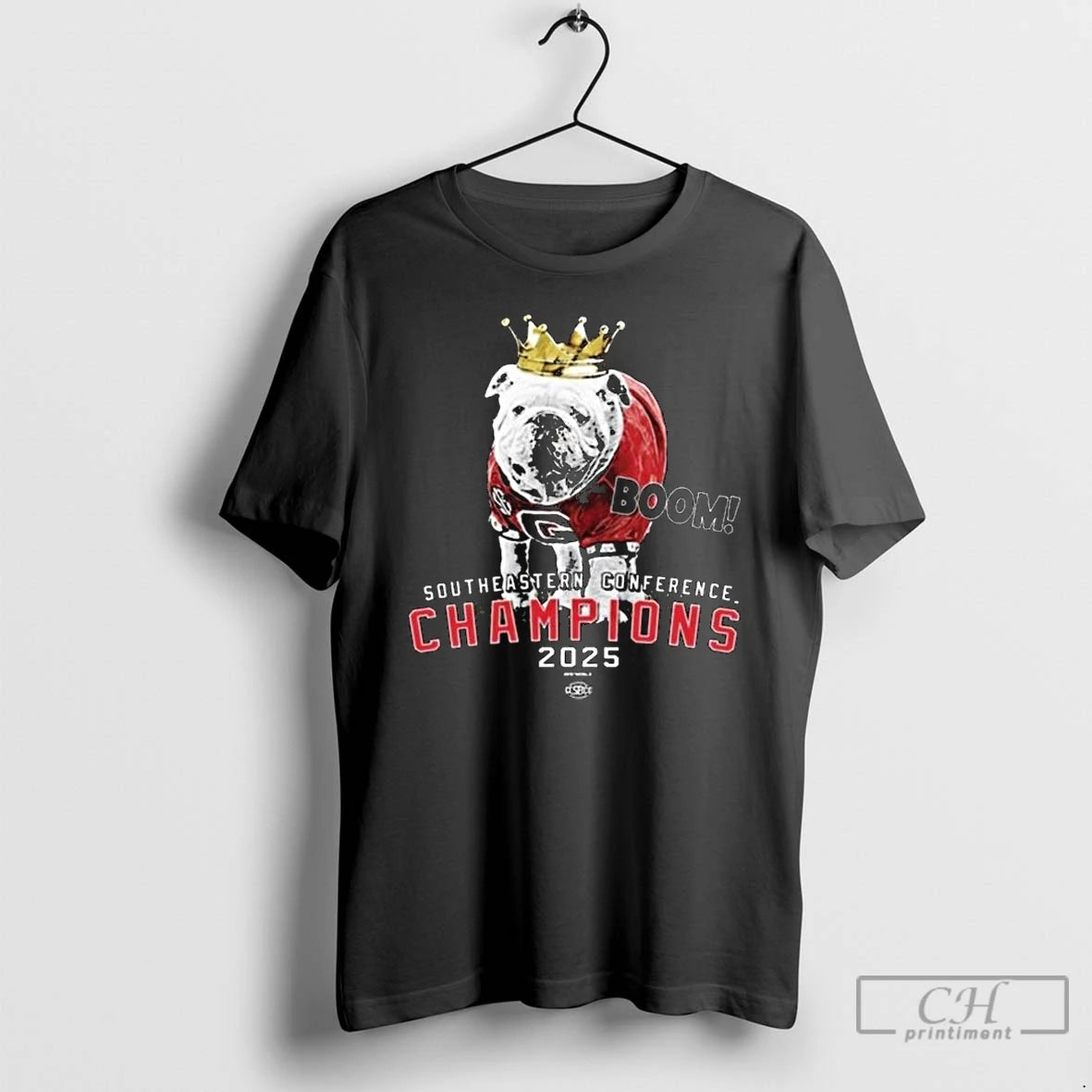 Classic Georgia Bulldogs Boom 2025 Sec Championship Uga The King T-Shirts, Hoodie, Sweatshirt | PopFlextees.com