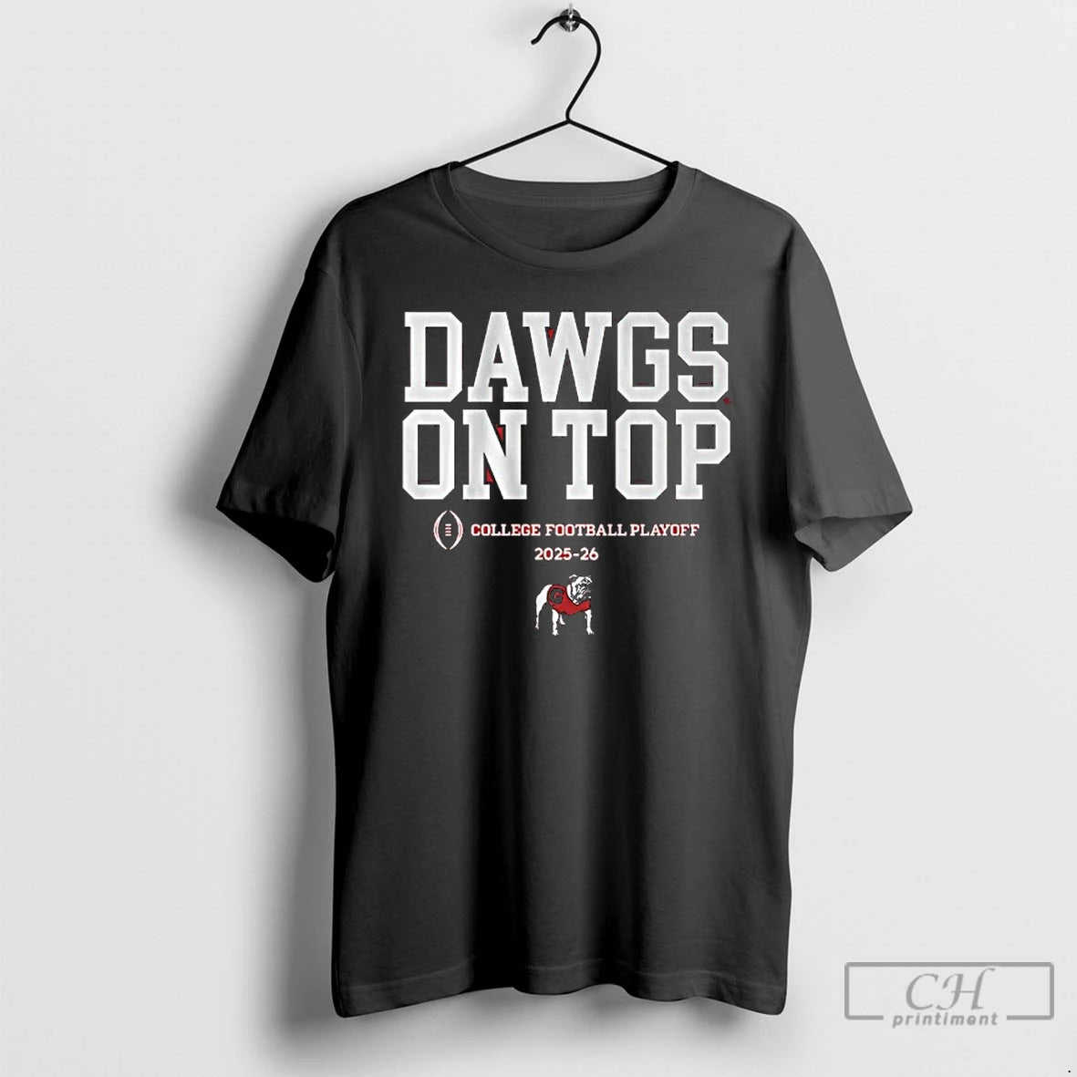 Classic Georgia Football 2025 Cfp Dawgs On Top Slogan T-Shirts, Hoodie, Sweatshirt | PopFlextees.com