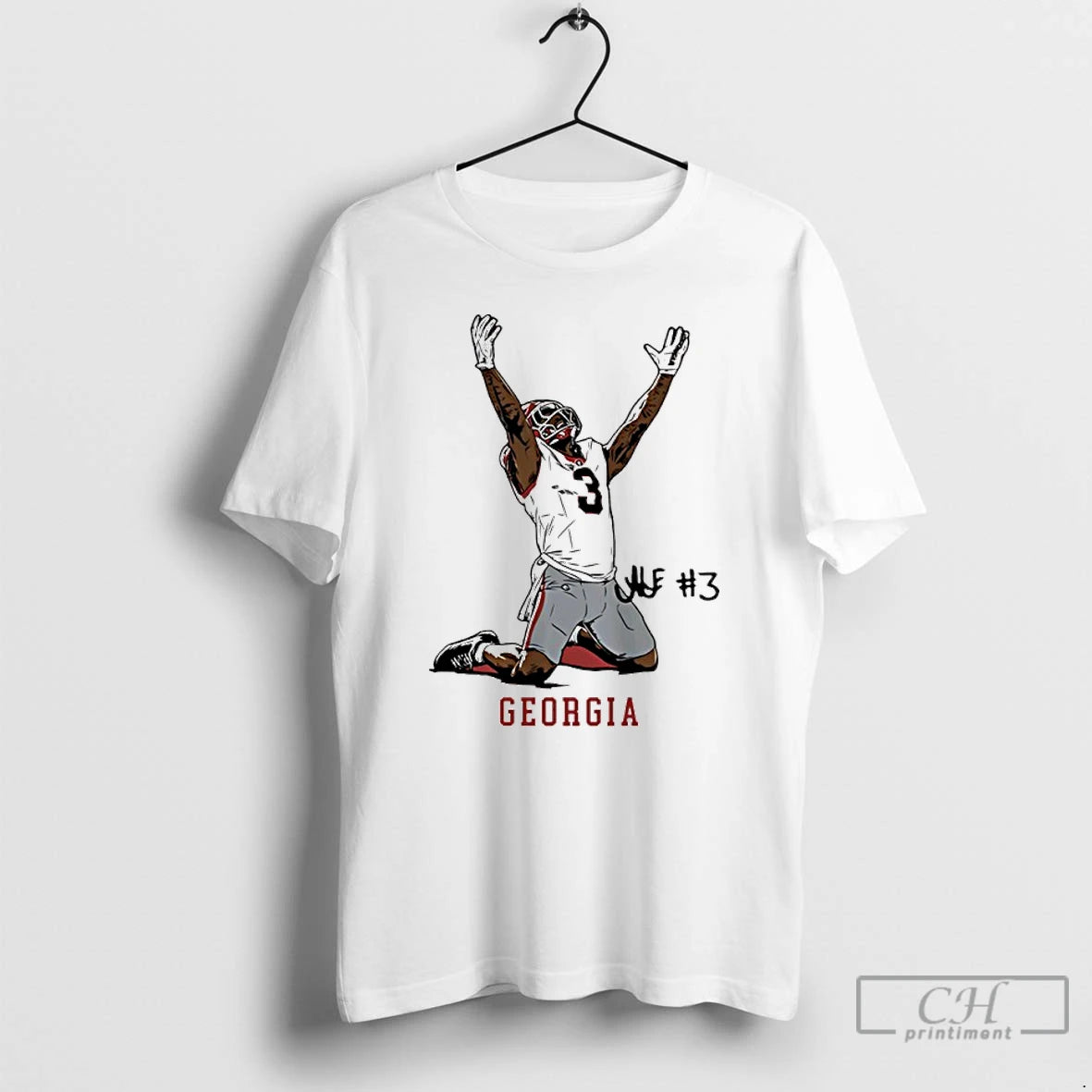 Classic Georgia Football Nate Frazier End Zone Celebration Signature T-Shirts, Hoodie, Sweatshirt | PopFlextees.com