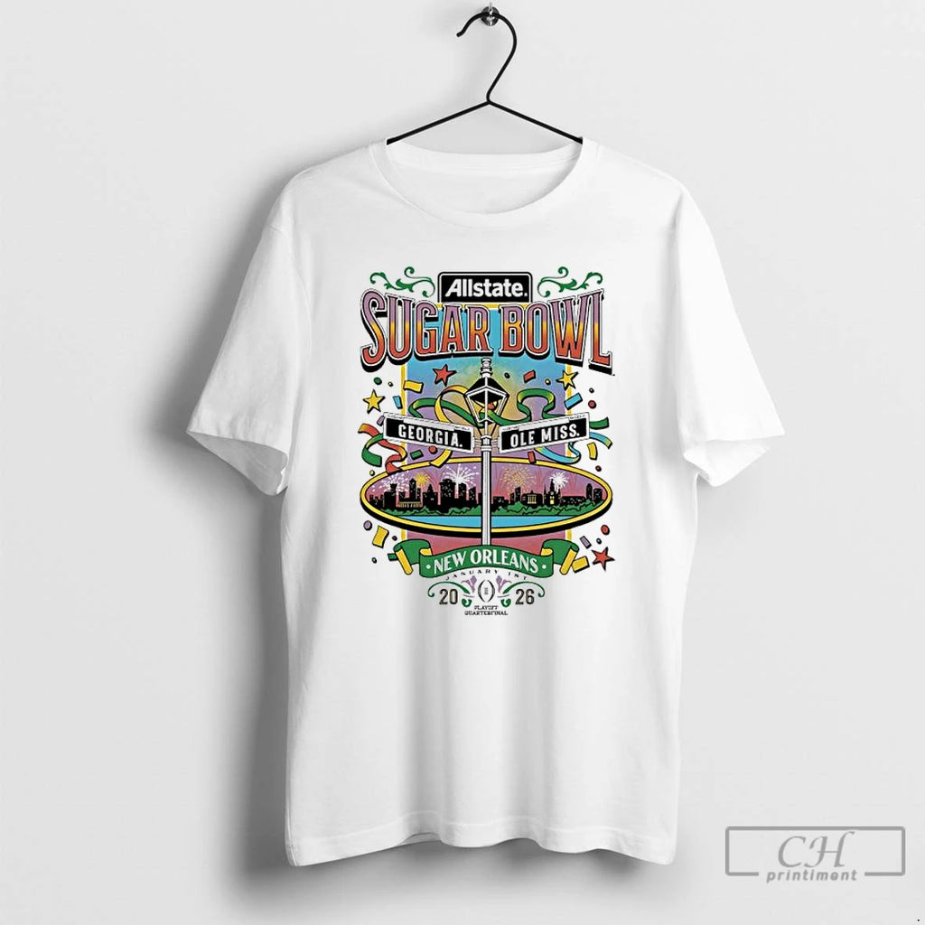 Classic Georgia Vs Ole Miss 2026 Allstate Sugar Bowl Nola T-Shirts, Hoodie, Sweatshirt | PopFlextees.com
