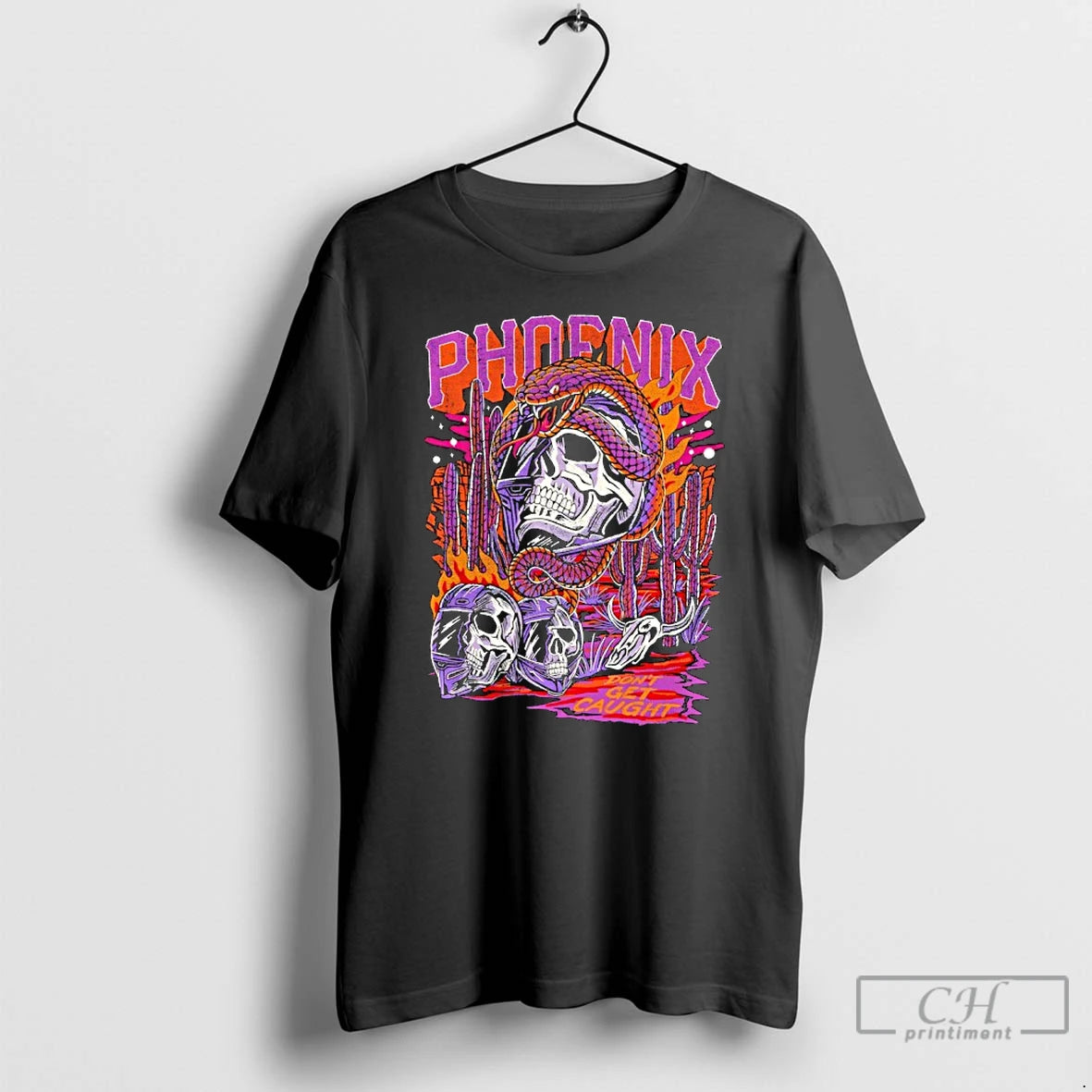 Classic Ghost Phoenix Dont Get Caught Skull T-Shirts, Hoodie, Sweatshirt | PopFlextees.com