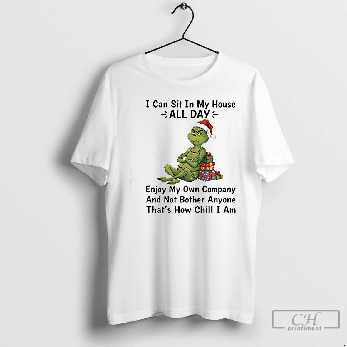 Classic Ginch I Can Sit In My House All Day Enjoy My Own Company Merry T-Shirts, Hoodie, Sweatshirt | PopFlextees.com