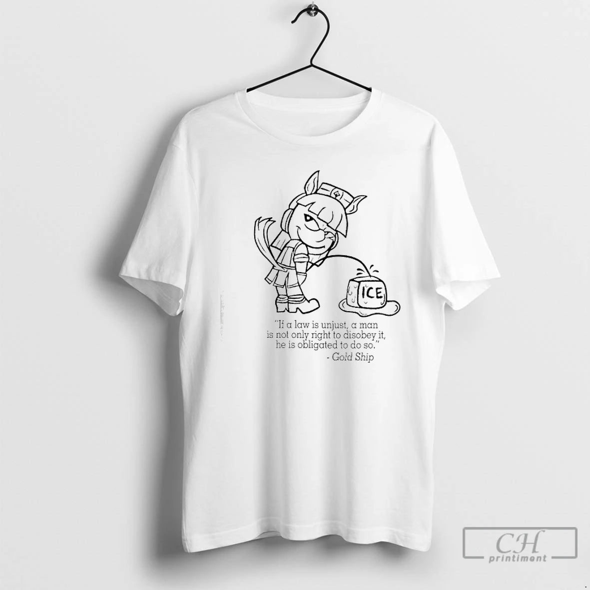 Classic Golshis Law Ice If A Law Is Unjust A Man Is Not Only Right T-Shirts, Hoodie, Sweatshirt | PopFlextees.com