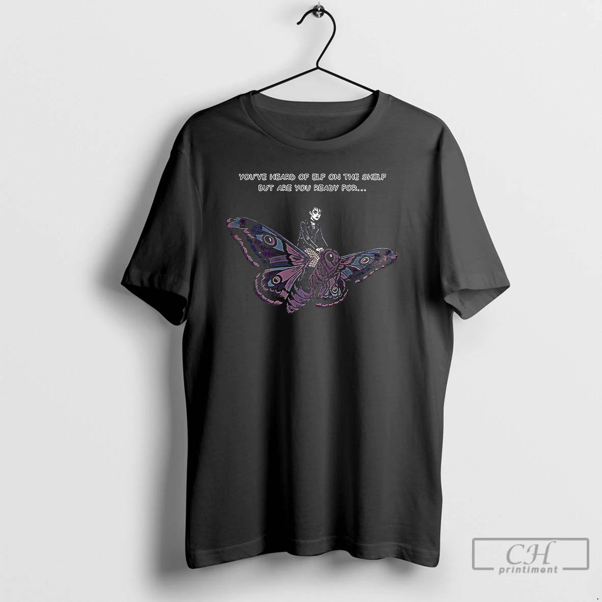 Classic Goth On A Moth Youve Heard Of Elf On The Shelf But Are You T-Shirts, Hoodie, Sweatshirt | PopFlextees.com