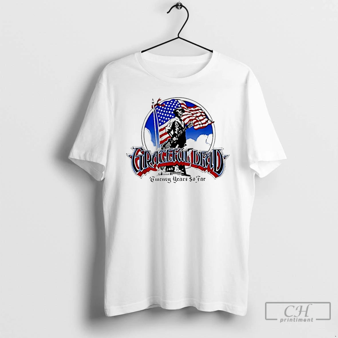 Classic Grateful Dead Twenty Years So Far American Flag T-Shirts, Hoodie, Sweatshirt | PopFlextees.com