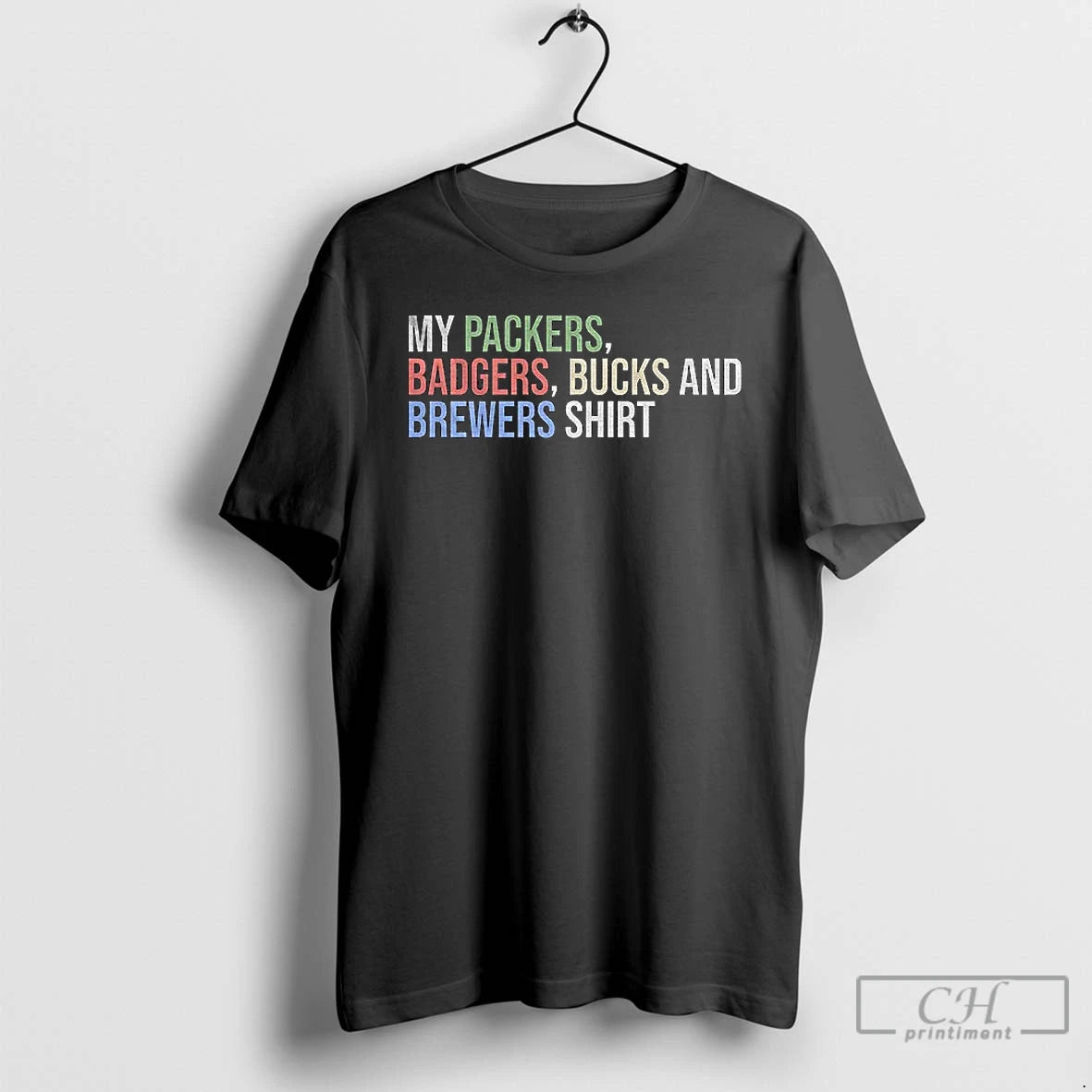 Classic Green Bay Packers My Packers Badgers Bucks And Brewers Football T-Shirts, Hoodie, Sweatshirt | PopFlextees.com