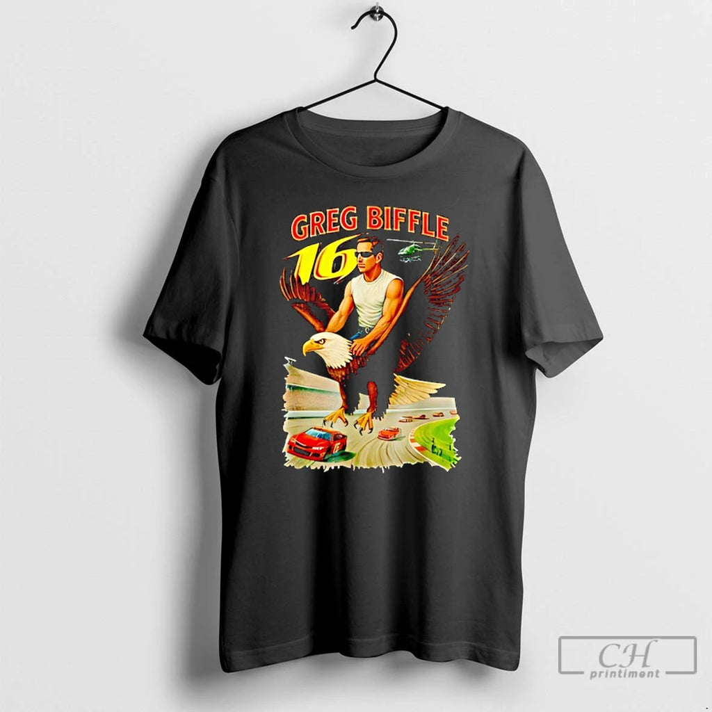 Classic Greg Biffle 16 Eagle Man Graphic T-Shirts, Hoodie, Sweatshirt | PopFlextees.com