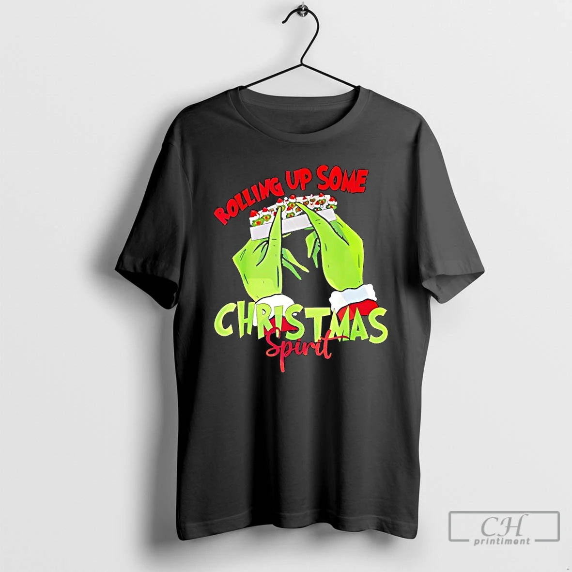 Classic Grinch Hands Rolling Joint Christmas Spirit T-Shirts, Hoodie, Sweatshirt | PopFlextees.com