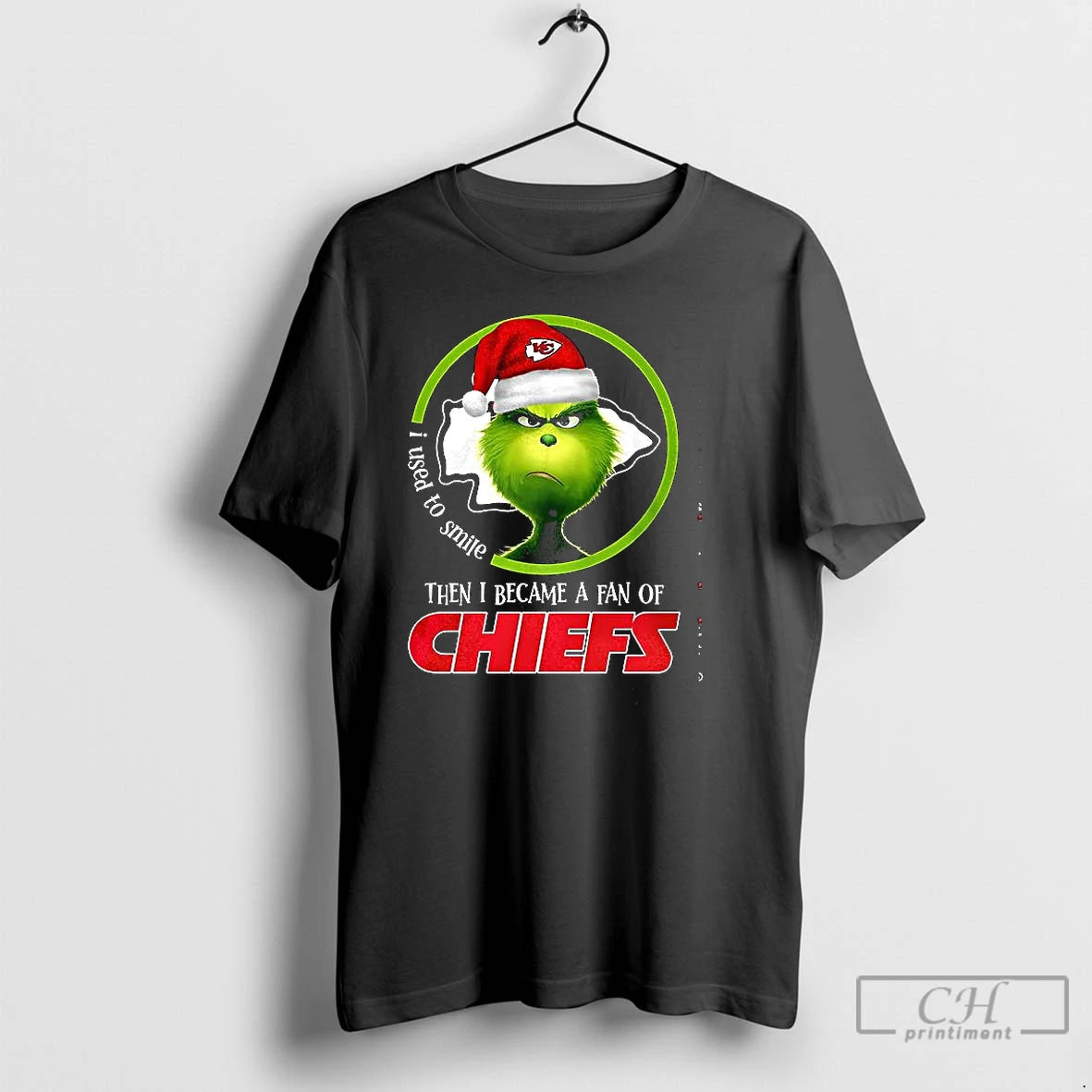 Classic Grinch I Used To Smile Then I Became A Fan Of Chiefs T Shirts Hoodie, Sweatshirt | PopFlextees.com