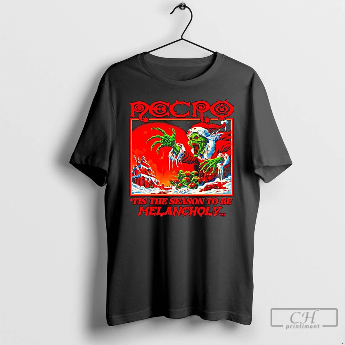 Classic Grinch Necro Tis Season Be Melancholy T-Shirts, Hoodie, Sweatshirt