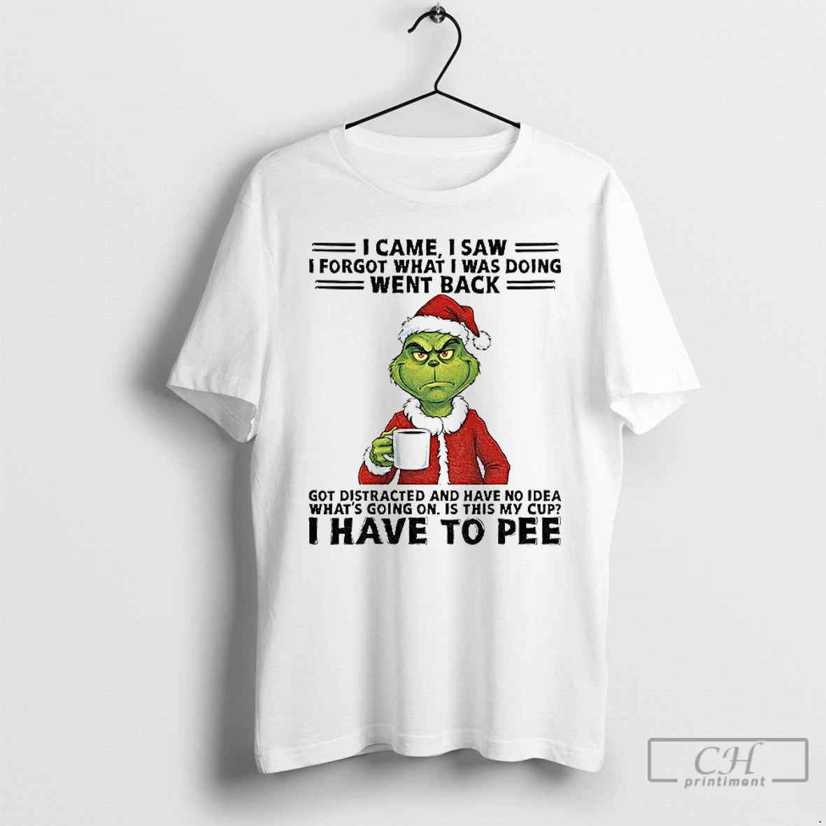 Classic Grinch Santa I Came I Saw I Forgot What I Was Doing Went Back T-Shirts, Hoodie, Sweatshirt | PopFlextees.com