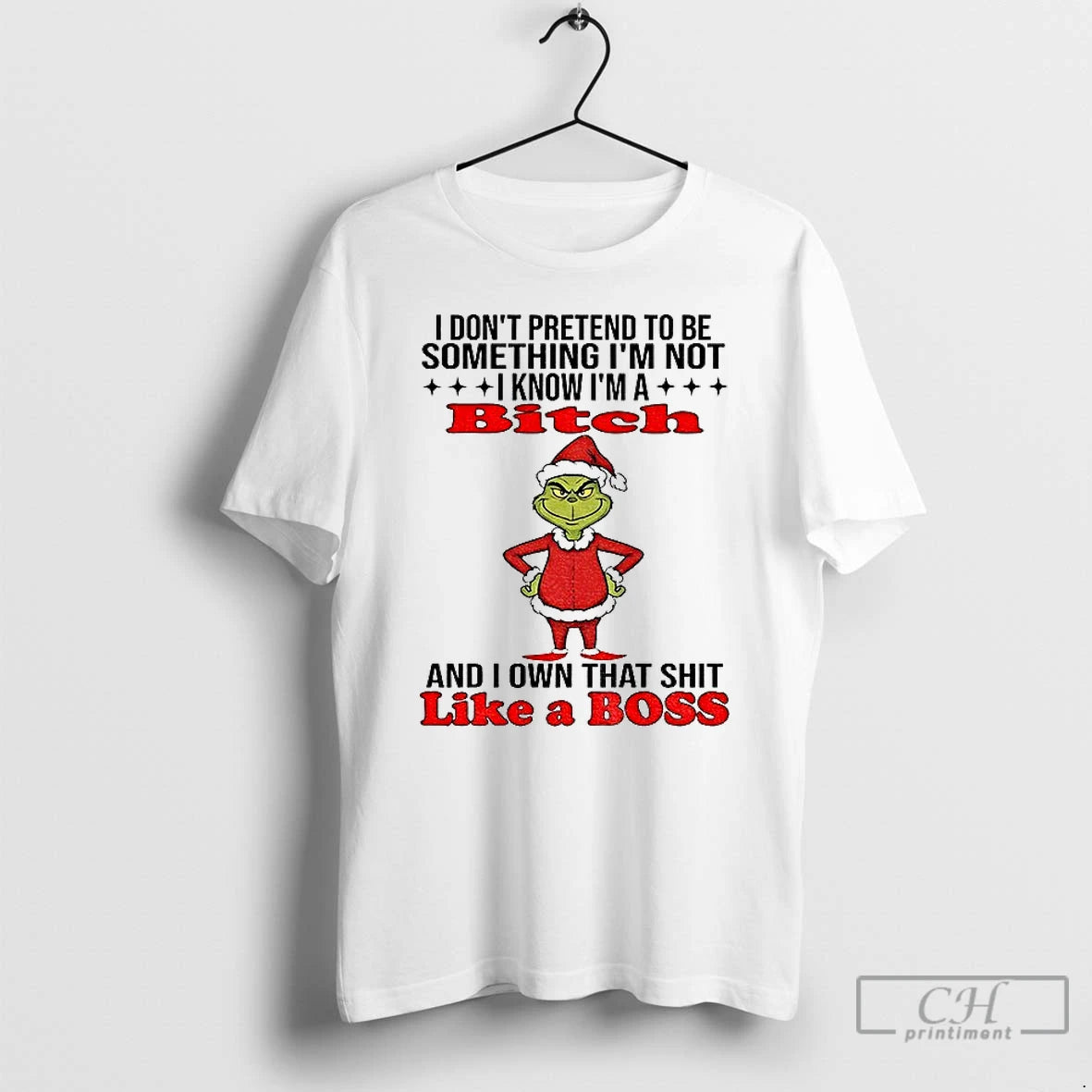 Classic Grinch Santa I Dont Pretend To Be Something Im Not I Know Im T-Shirts, Hoodie, Sweatshirt | PopFlextees.com