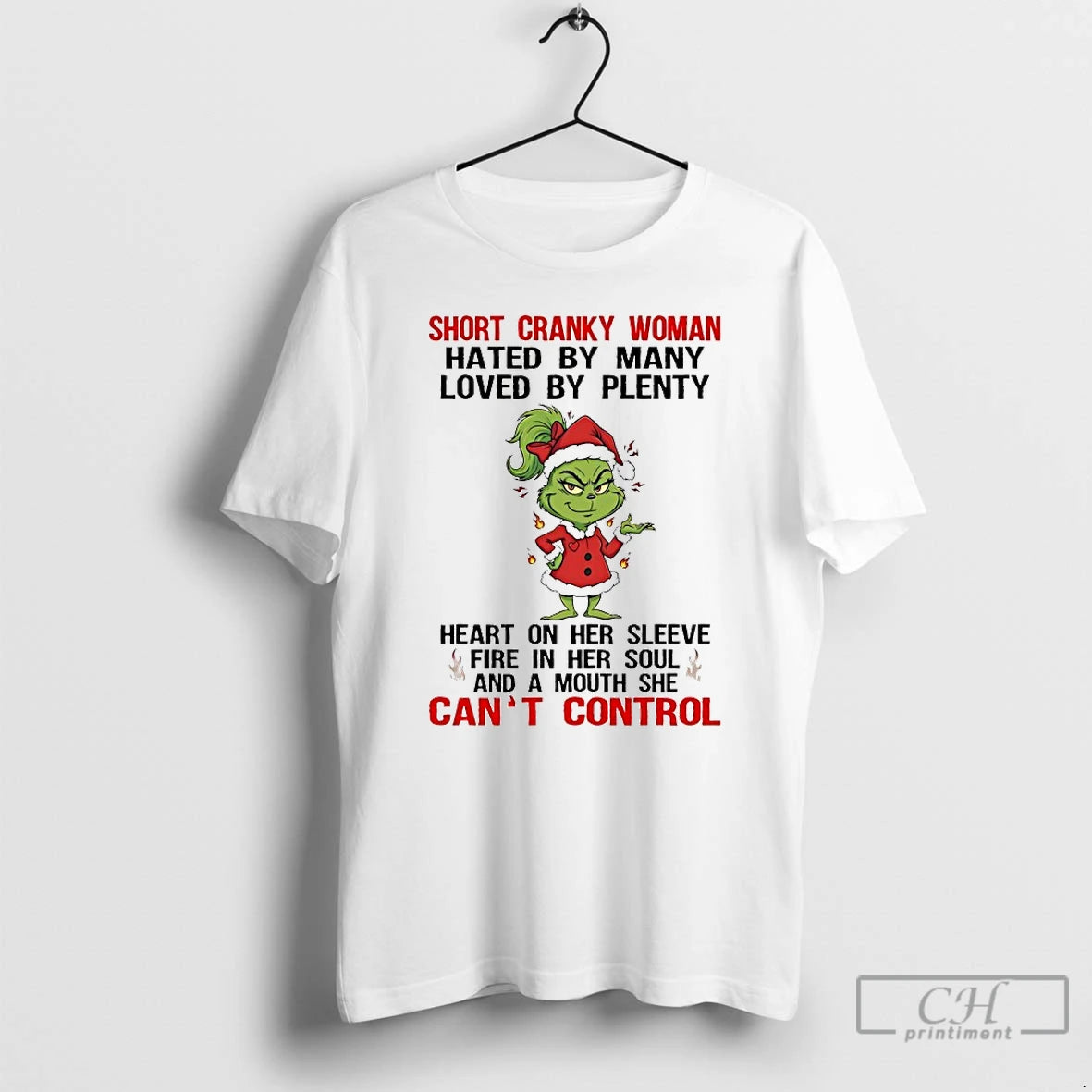 Classic Grinch Short Cranky Woman Hated By Many Loved By Plenty Heart Chirstmas 2025 T-Shirts, Hoodie, Sweatshirt