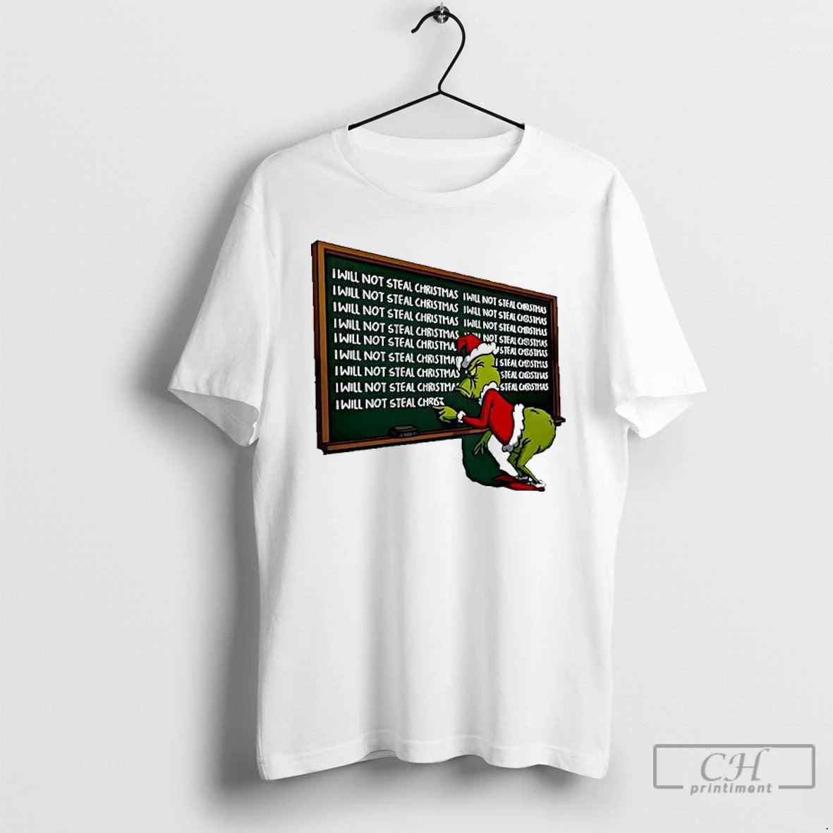 Classic Grinch Copied Punishment I Will Not Steal Christmas T-Shirts, Hoodie, Sweatshirt | PopFlextees.com