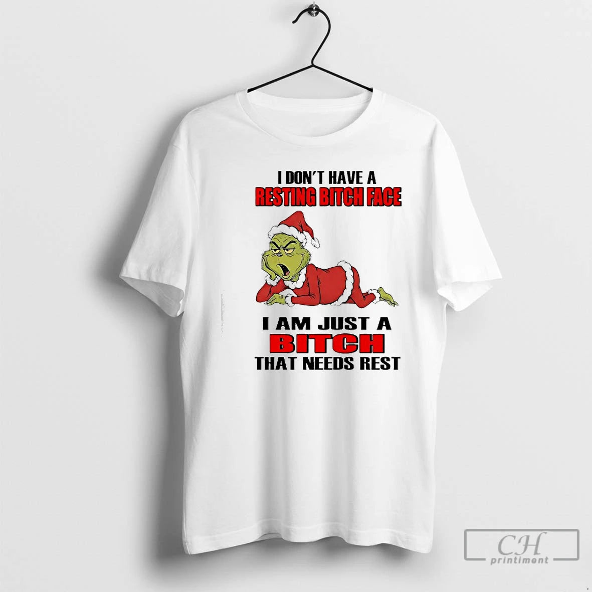 Classic Grinch I Dont Have A Resting Bitch Face I Am Just A Bitch That T-Shirts, Hoodie, Sweatshirt | PopFlextees.com