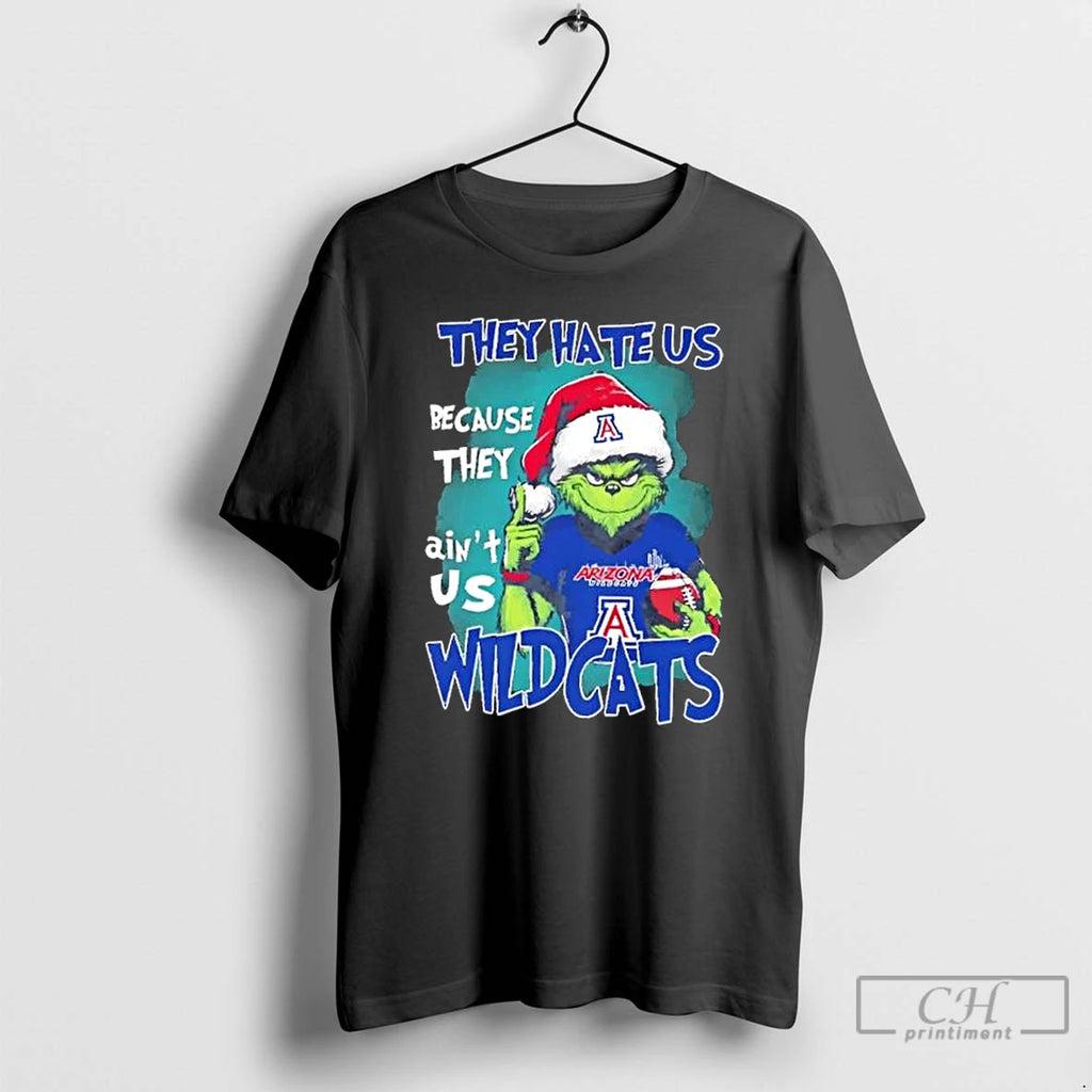 Classic Grinch They Hate Us Because They Aint Us Arizona Wildcats Christmas T Shirts Sweater Hoodie, Sweatshirt
