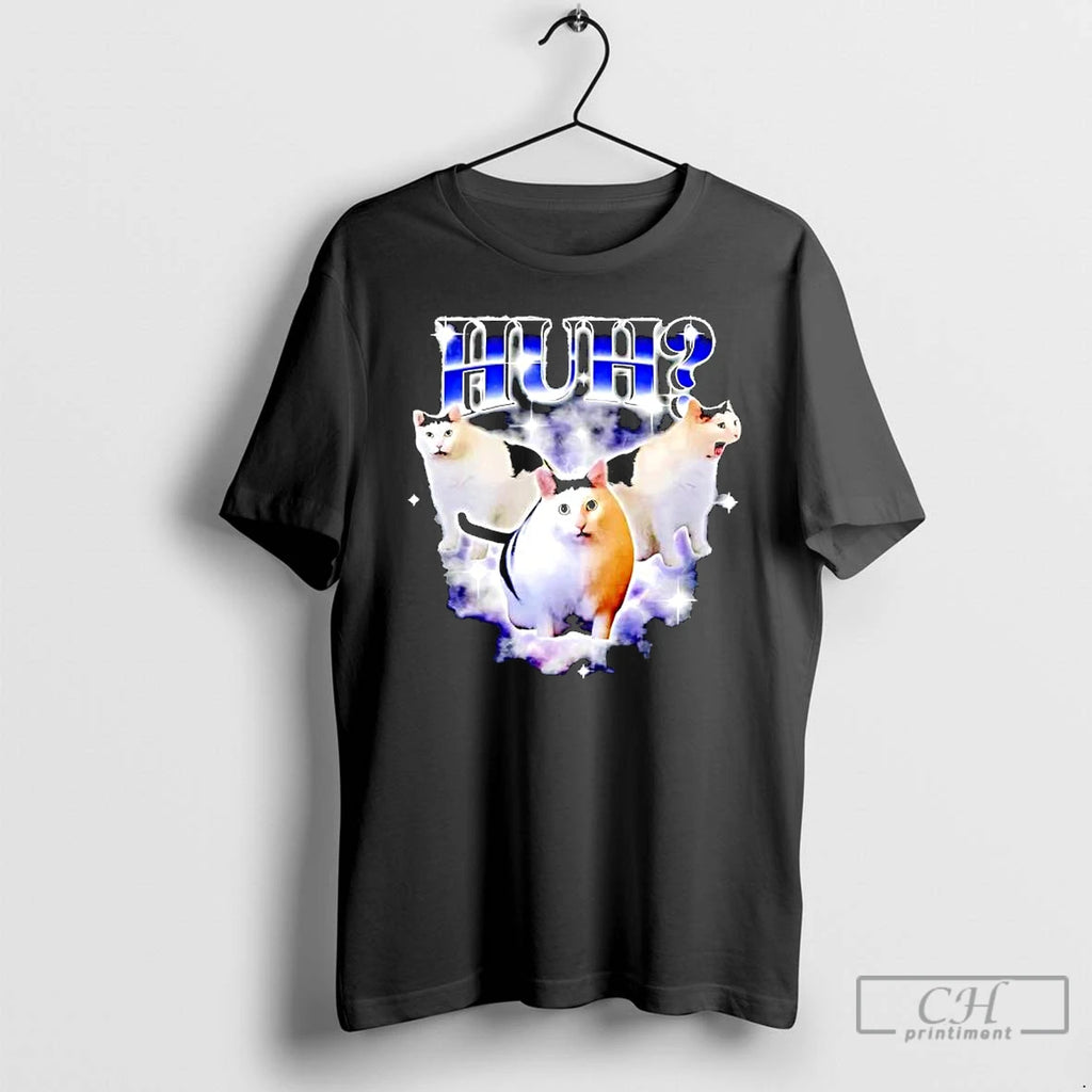 Classic Huh Funny Dank Cat Graphic T-Shirts, Hoodie, Sweatshirt | PopFlextees.com