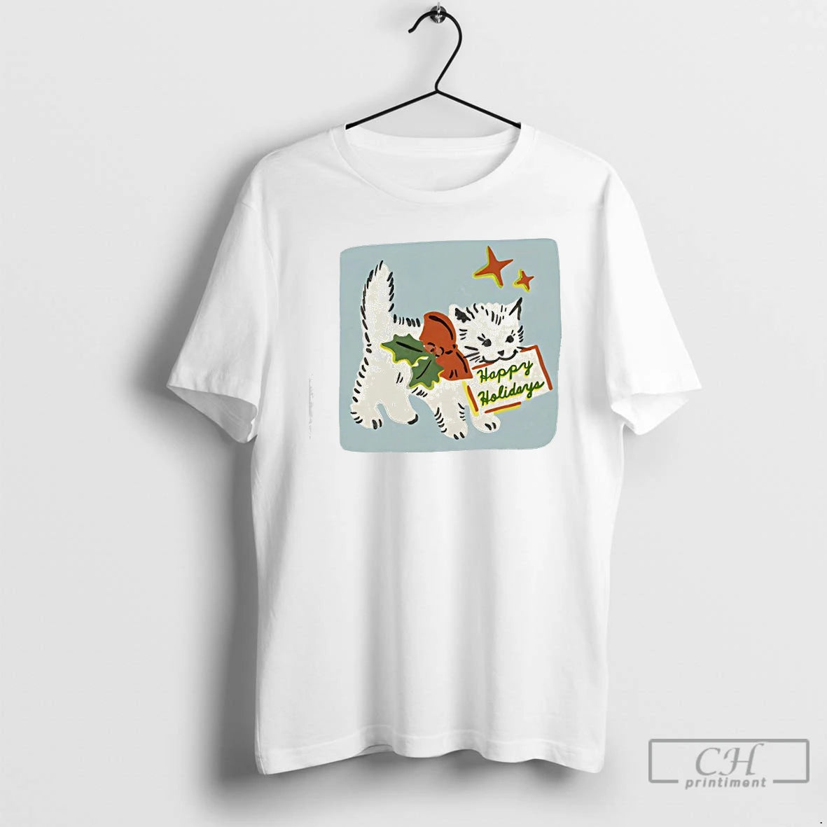 Classic Happy Holidays Cat Yarrow Goods T-Shirts, Hoodie, Sweatshirt