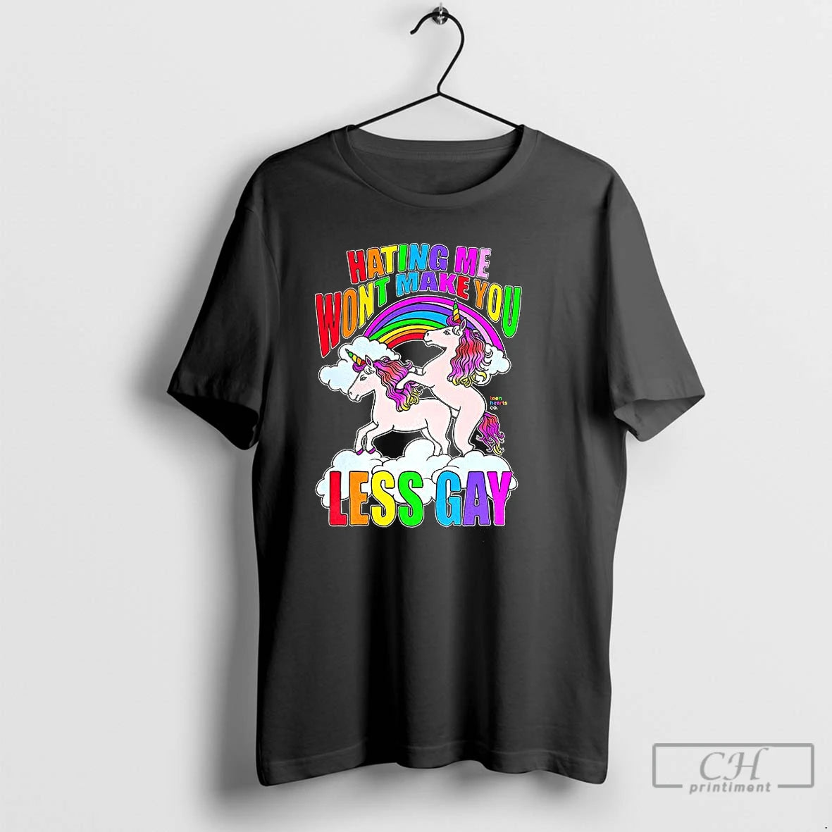 Classic Hating Me Wont Make You Less Gay Unicorn Rainbow T-Shirts, Hoodie, Sweatshirt | PopFlextees.com