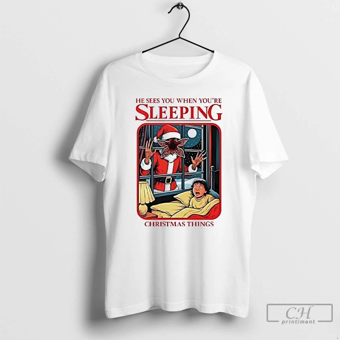 Classic He Sees You When Youre Sleeping Christmas Things T-Shirts, Hoodie, Sweatshirt | PopFlextees.com