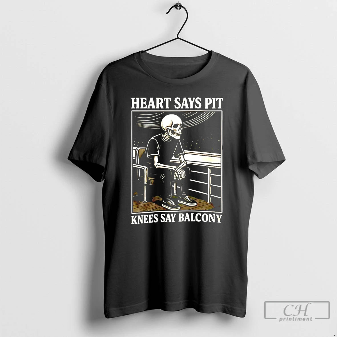 Classic Heart Says Pit Knees Say Balcony T-Shirts, Hoodie, Sweatshirt | PopFlextees.com