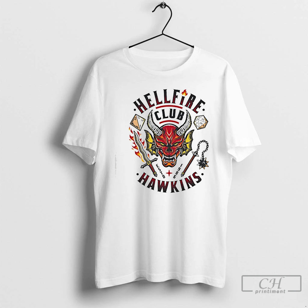 Classic Hellfire Club Hawkins Graphic T-Shirts, Hoodie, Sweatshirt | PopFlextees.com
