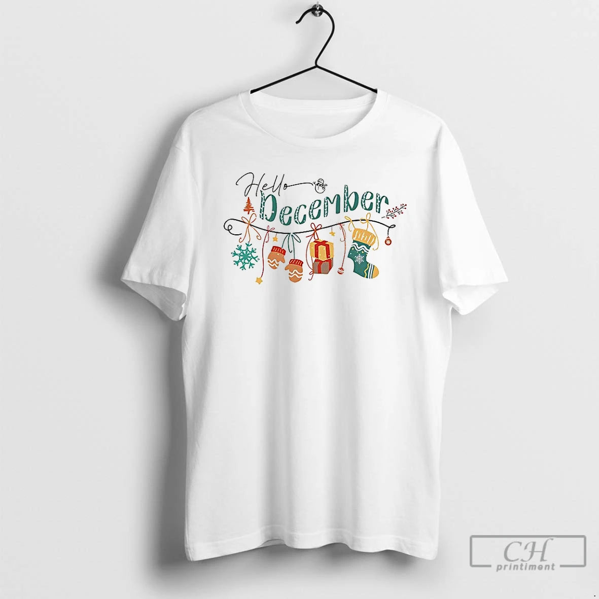 Classic Hello December Christmas T-Shirts, Hoodie, Sweatshirt | PopFlextees.com