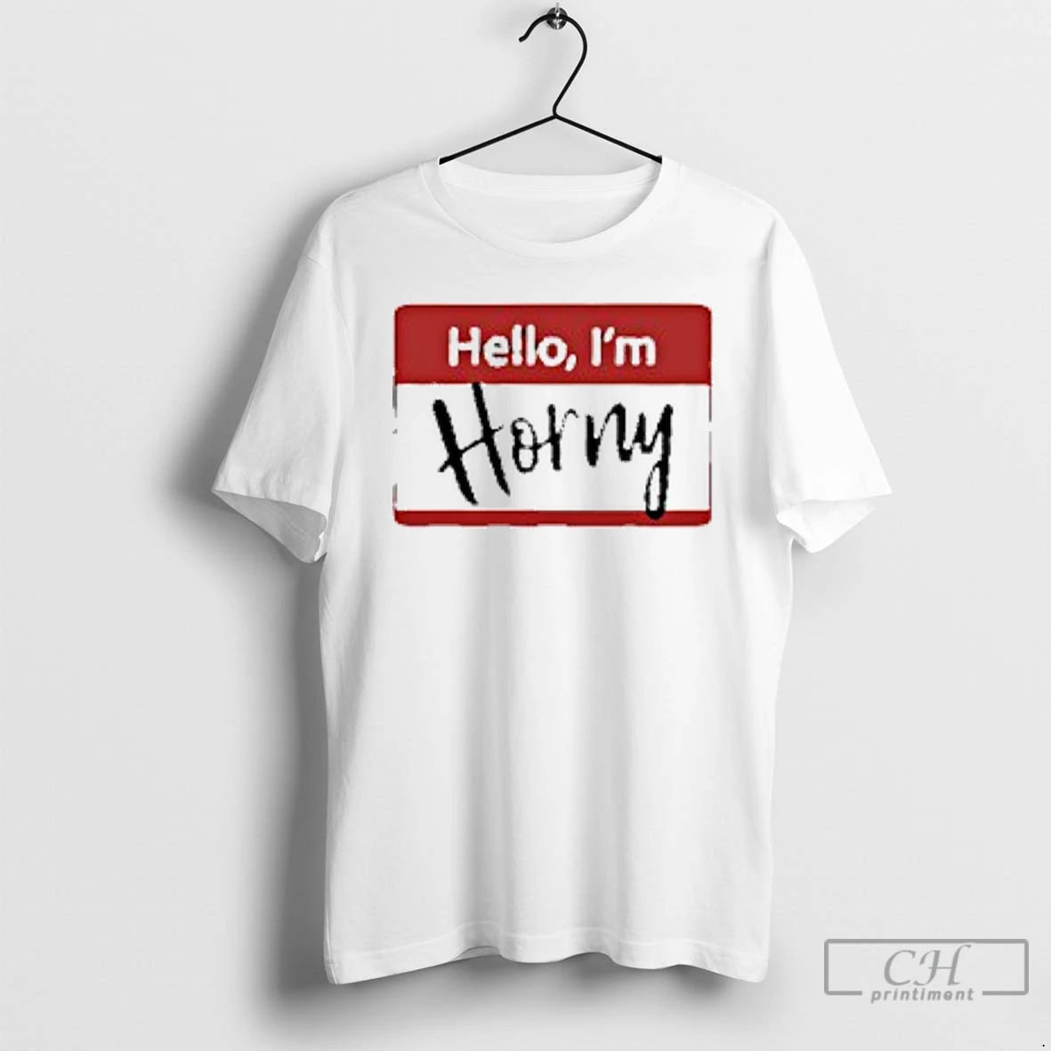 Classic Hello Im Horny Logo T-Shirts, Hoodie, Sweatshirt | PopFlextees.com
