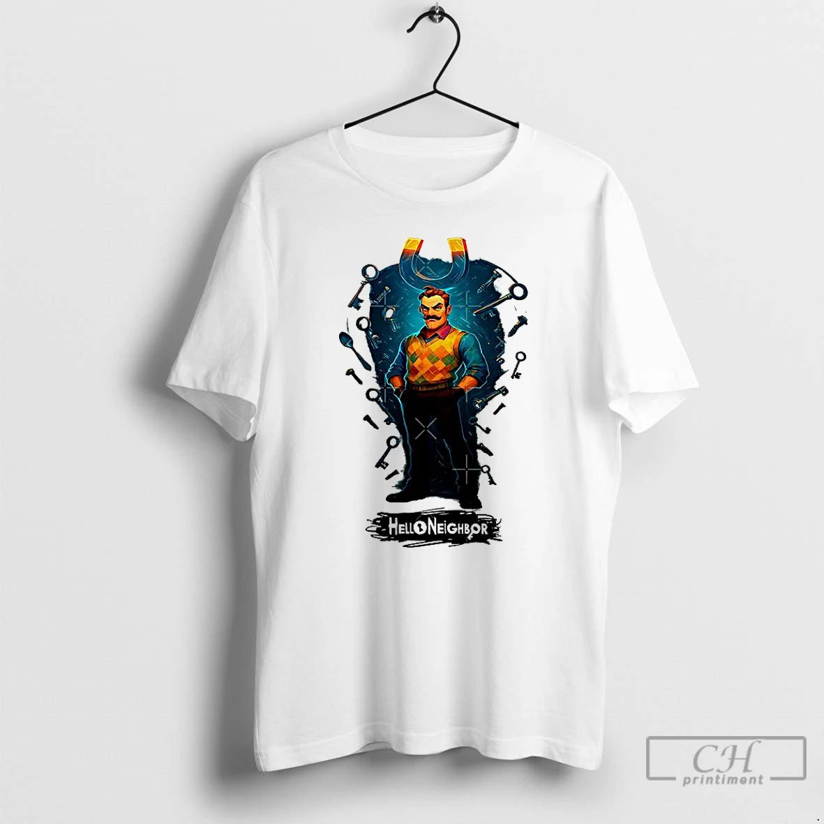 Classic Hello Neighbor Magnet Mind T-Shirts, Hoodie, Sweatshirt | PopFlextees.com