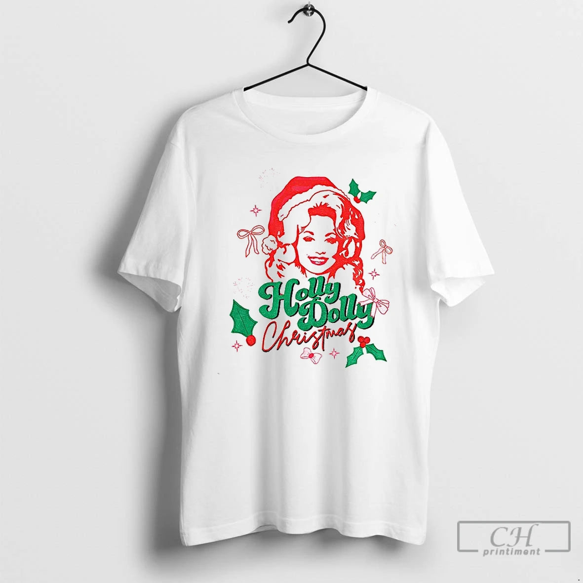 Classic Holly Dolly Coquette Western Merry Christmas T-Shirts, Hoodie, Sweatshirt | PopFlextees.com