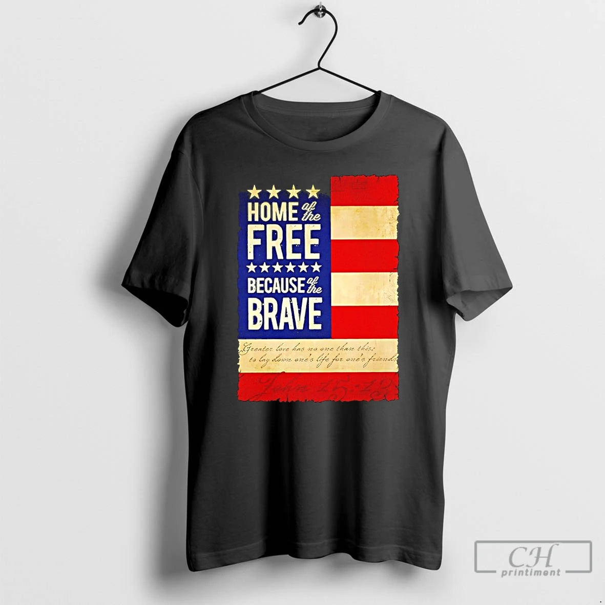 Classic Home The Free Because The Brave Usa Flag T-Shirts, Hoodie, Sweatshirt | PopFlextees.com