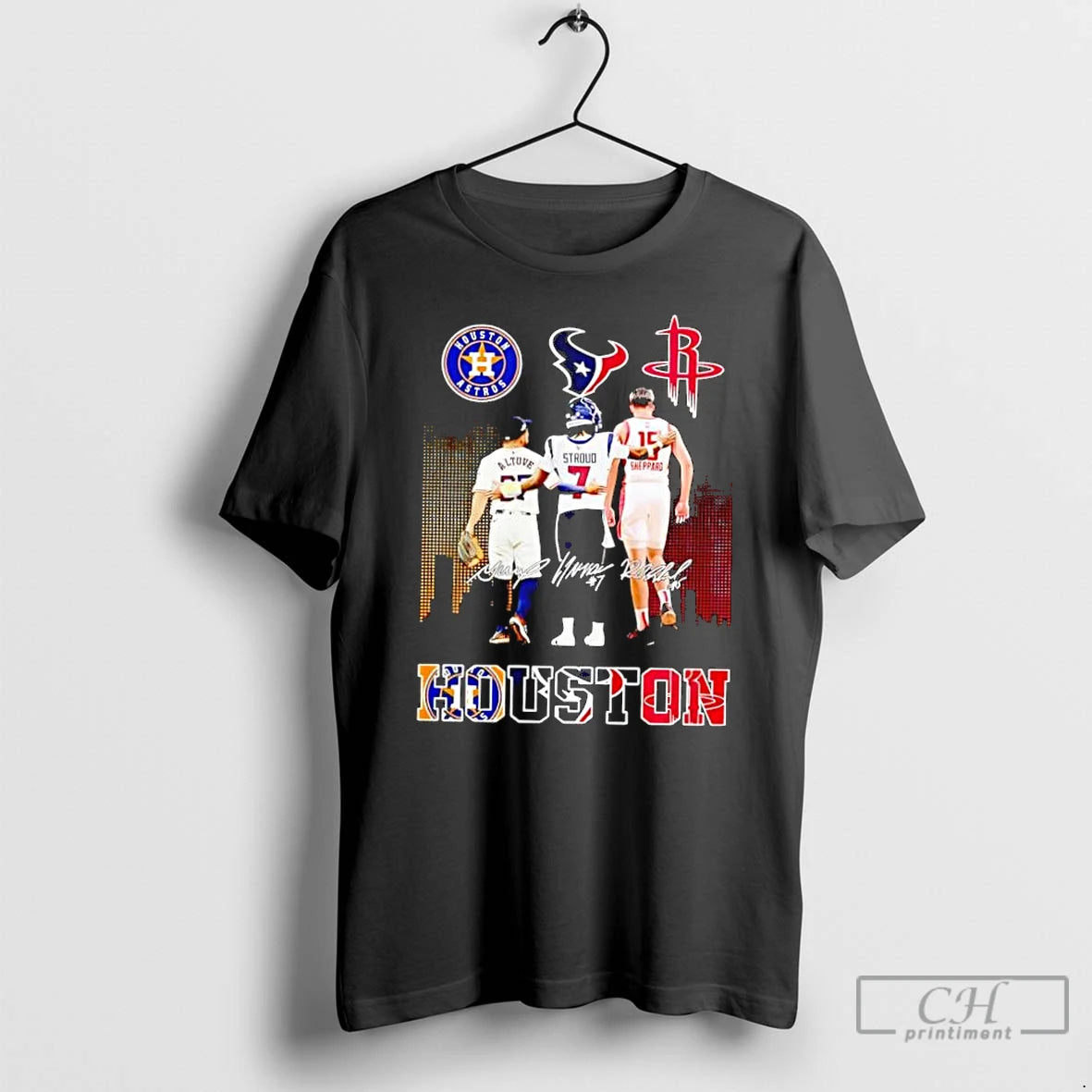 Classic Houston Astros Jose Altuve Texans C J Stroud Rockets Reed Sheppard 2025 T Shirts Hoodie, Sweatshirt | PopFlextees.com